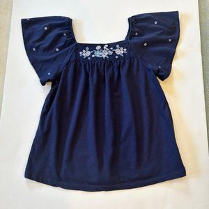 GAP Girls Embroidered Top --Size 10